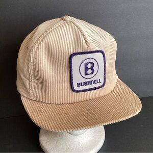 Vintage Bushbell Patch Corduroy SnapBack Hat Made in USA